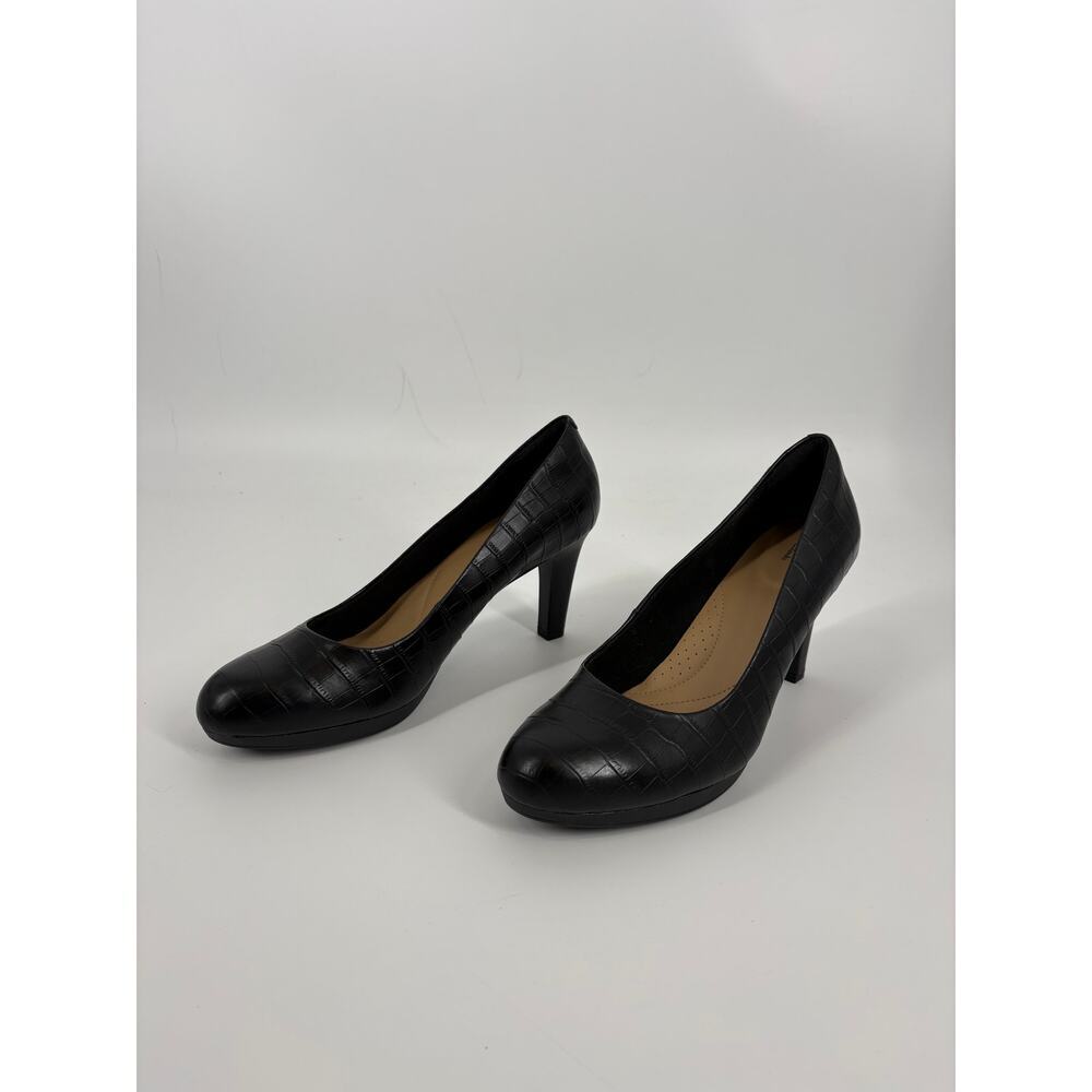 Clarks Black Crocodile Heels (PA3)